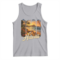 Vintage Hawaii Beach Travel Tank Top Sunset Ocean Landscape