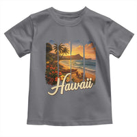 Vintage Hawaii Beach Travel Toddler T Shirt Sunset Ocean Landscape