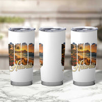 Vintage Hawaii Beach Travel Tumbler Cup Sunset Ocean Landscape