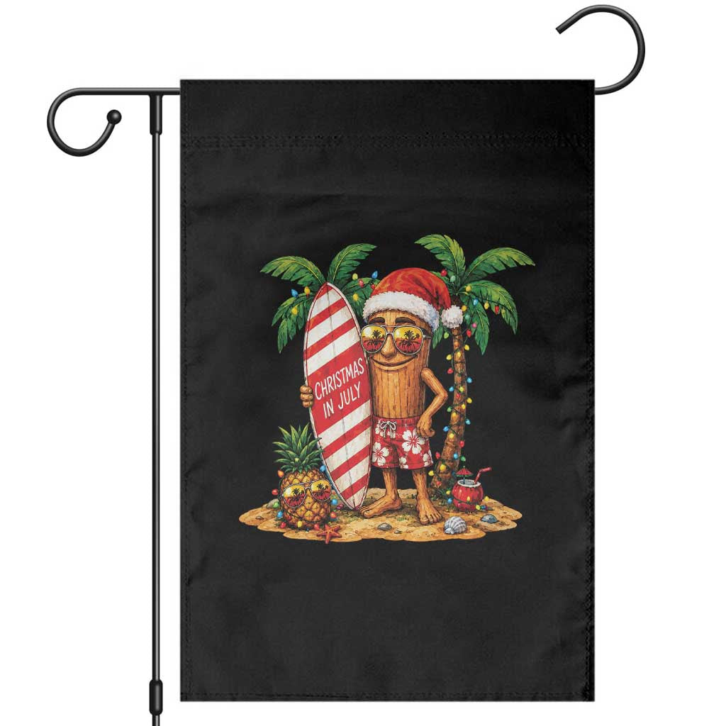 Funny Tung Tung Sahur Christmas In July Garden Flag Beach Party Vacation