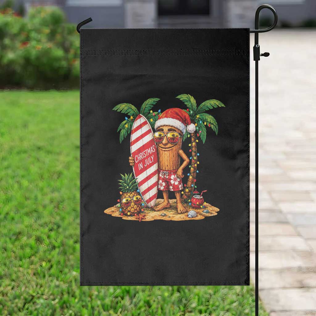 Funny Tung Tung Sahur Christmas In July Garden Flag Beach Party Vacation