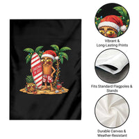 Funny Tung Tung Sahur Christmas In July Garden Flag Beach Party Vacation