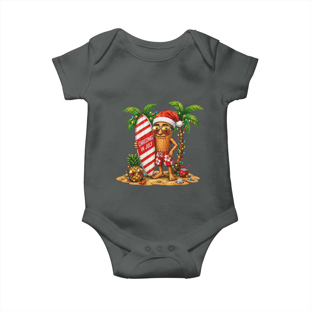 Funny Tung Tung Sahur Christmas In July Baby Onesie Beach Party Vacation