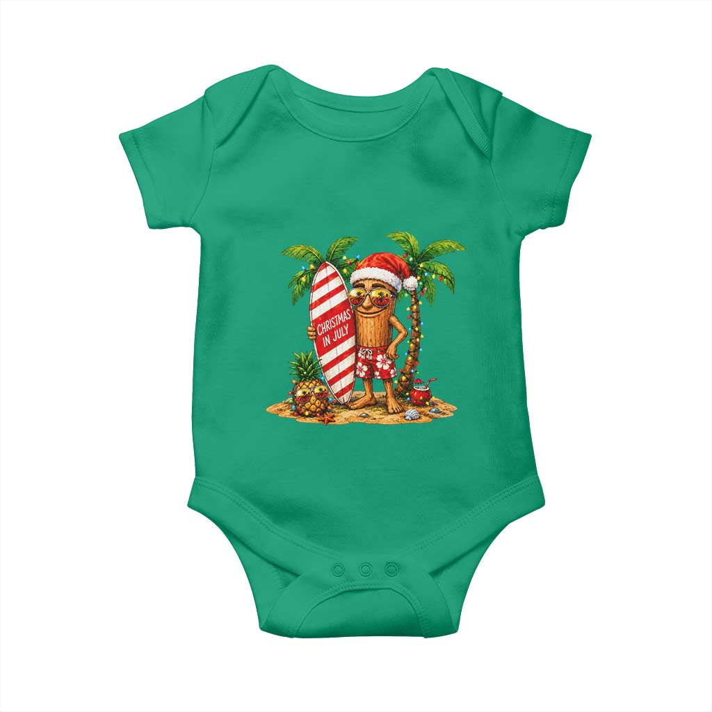 Funny Tung Tung Sahur Christmas In July Baby Onesie Beach Party Vacation