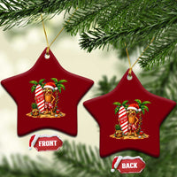 Funny Tung Tung Sahur Christmas In July Ceramic Ornament Beach Party Vacation