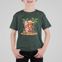 Funny Tung Tung Sahur Christmas In July T Shirt For Kid Beach Party Vacation