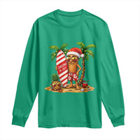 Funny Tung Tung Sahur Christmas In July Long Sleeve Shirt Beach Party Vacation