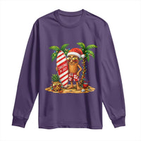 Funny Tung Tung Sahur Christmas In July Long Sleeve Shirt Beach Party Vacation