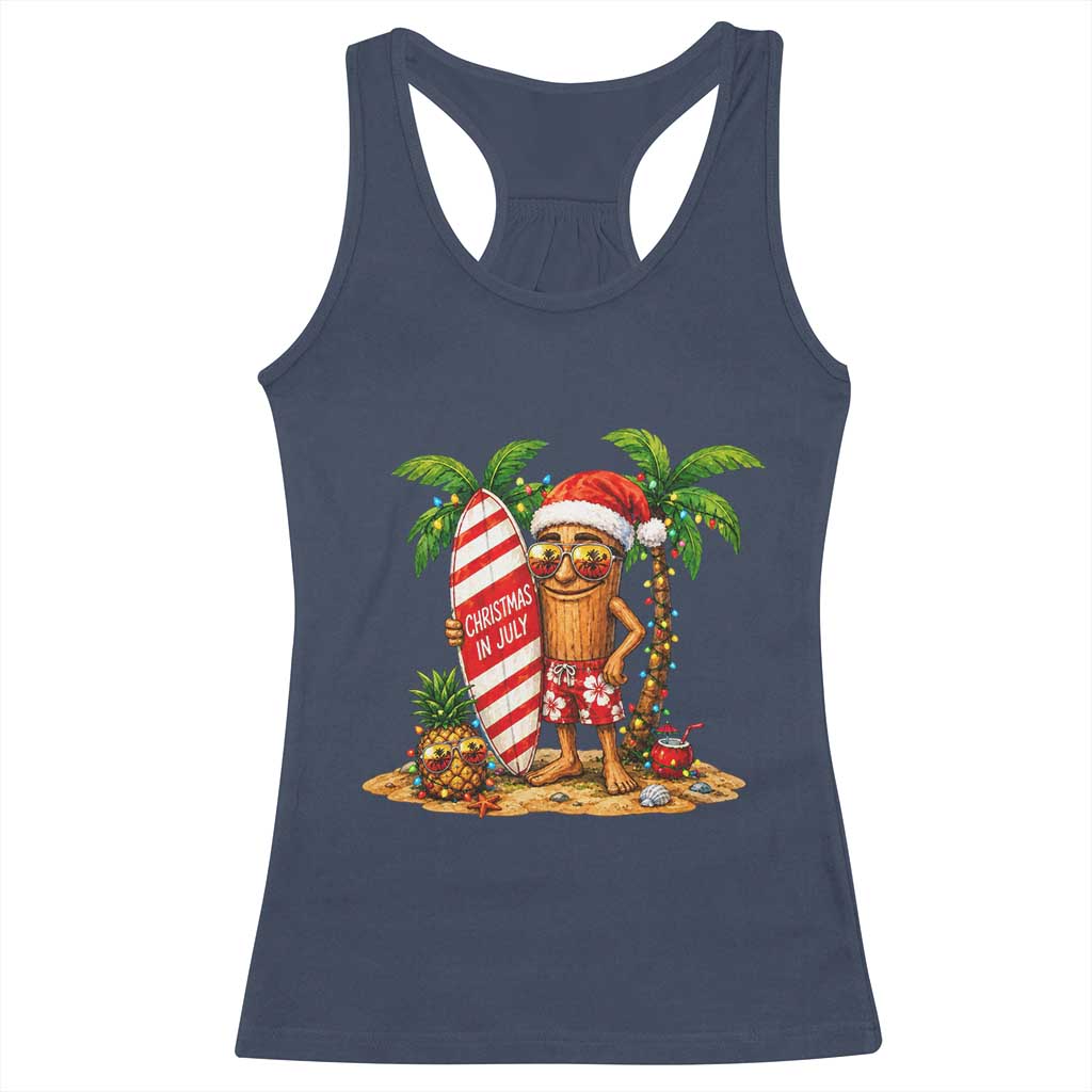 Funny Tung Tung Sahur Christmas In July Racerback Tank Top Beach Party Vacation
