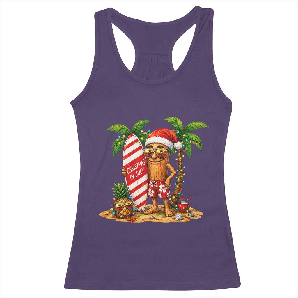 Funny Tung Tung Sahur Christmas In July Racerback Tank Top Beach Party Vacation