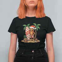 Funny Tung Tung Sahur Christmas In July T Shirt For Women Beach Party Vacation