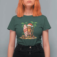 Funny Tung Tung Sahur Christmas In July T Shirt For Women Beach Party Vacation