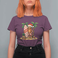 Funny Tung Tung Sahur Christmas In July T Shirt For Women Beach Party Vacation