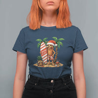 Funny Tung Tung Sahur Christmas In July T Shirt For Women Beach Party Vacation