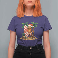 Funny Tung Tung Sahur Christmas In July T Shirt For Women Beach Party Vacation