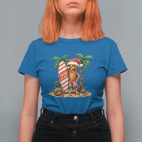 Funny Tung Tung Sahur Christmas In July T Shirt For Women Beach Party Vacation