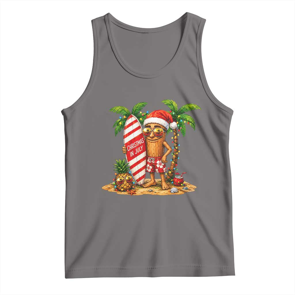 Funny Tung Tung Sahur Christmas In July Tank Top Beach Party Vacation