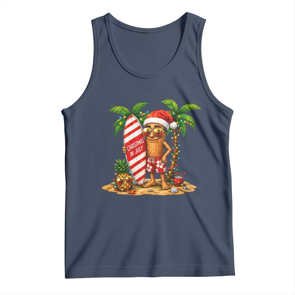 Funny Tung Tung Sahur Christmas In July Tank Top Beach Party Vacation