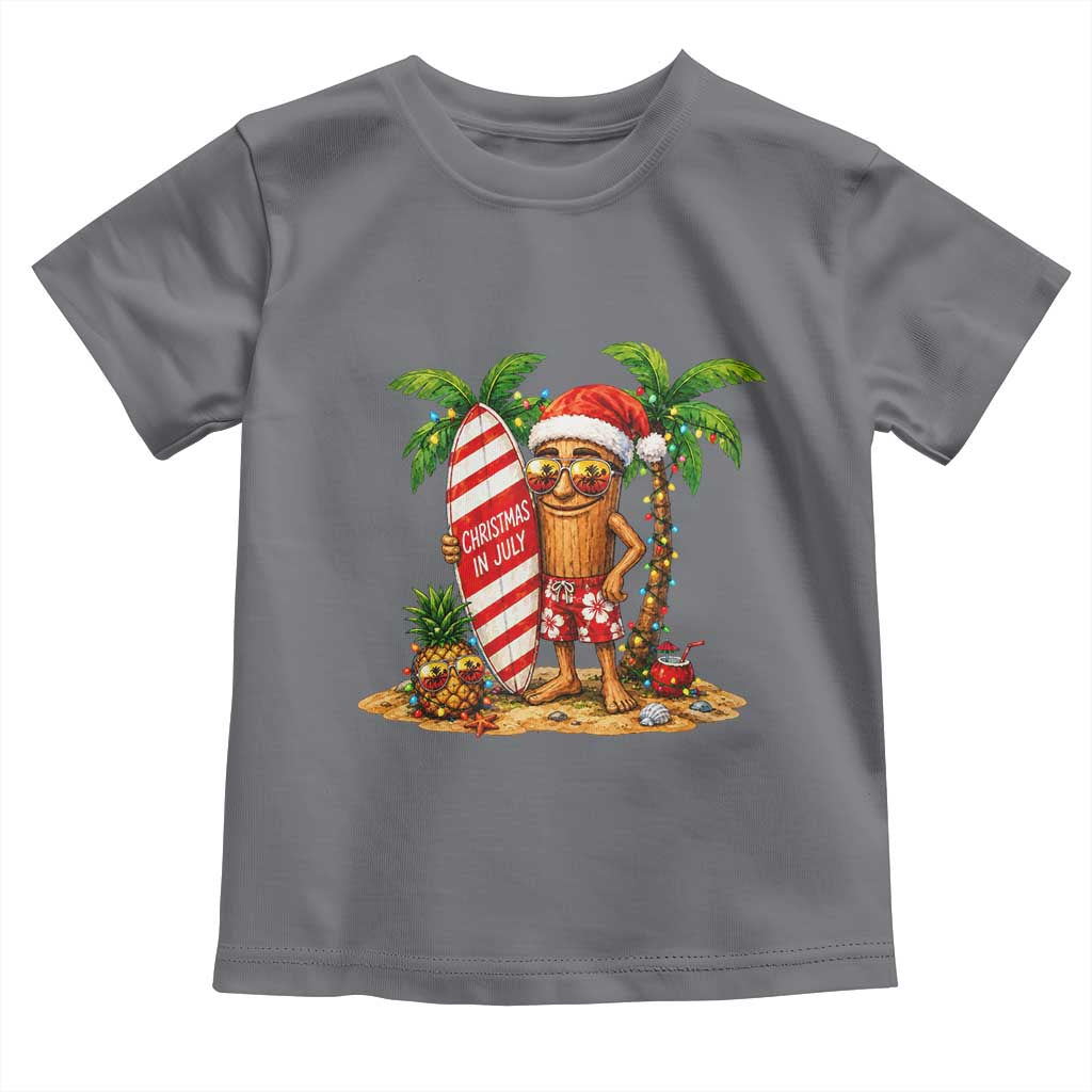 Funny Tung Tung Sahur Christmas In July Toddler T Shirt Beach Party Vacation