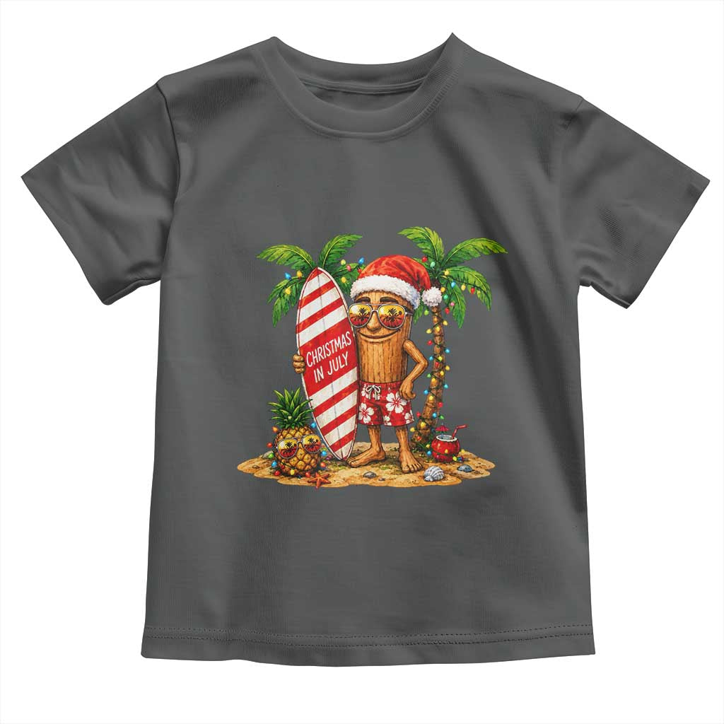 Funny Tung Tung Sahur Christmas In July Toddler T Shirt Beach Party Vacation