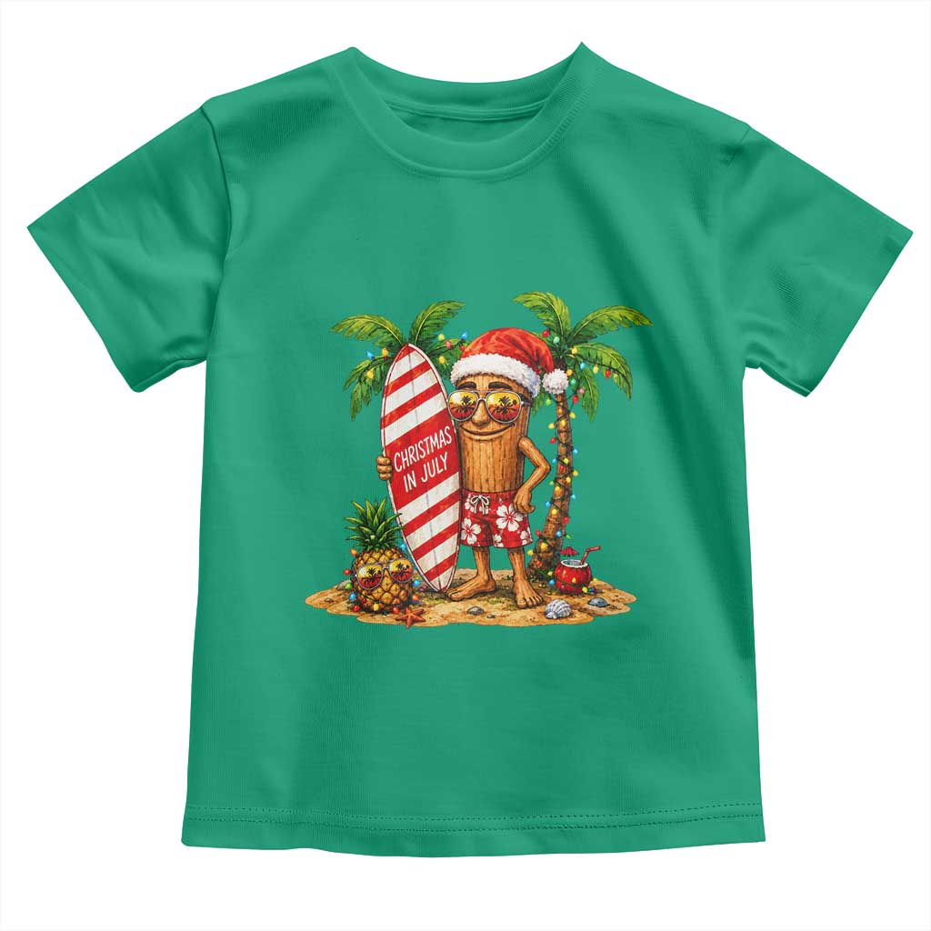 Funny Tung Tung Sahur Christmas In July Toddler T Shirt Beach Party Vacation