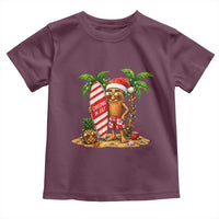 Funny Tung Tung Sahur Christmas In July Toddler T Shirt Beach Party Vacation