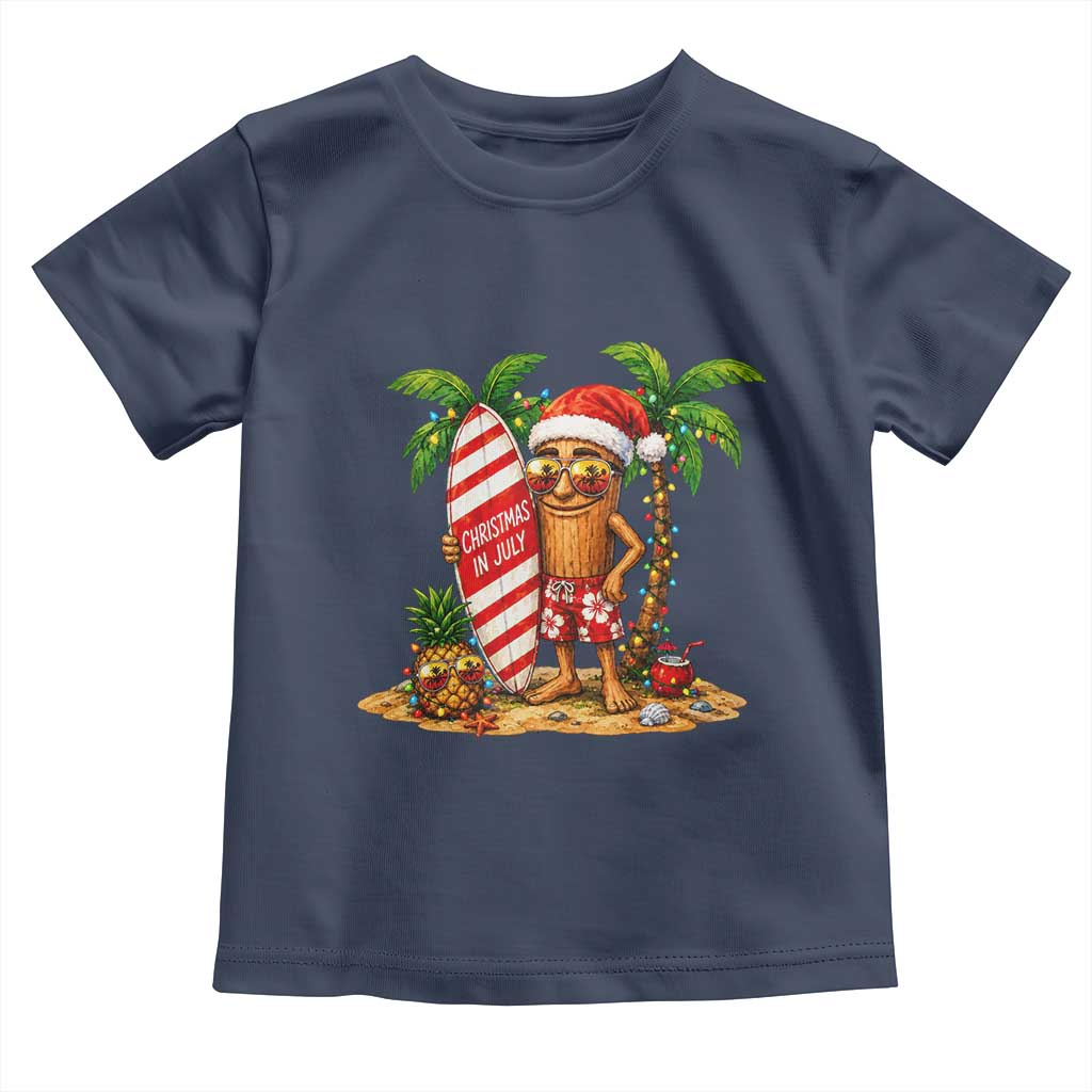 Funny Tung Tung Sahur Christmas In July Toddler T Shirt Beach Party Vacation