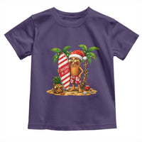 Funny Tung Tung Sahur Christmas In July Toddler T Shirt Beach Party Vacation