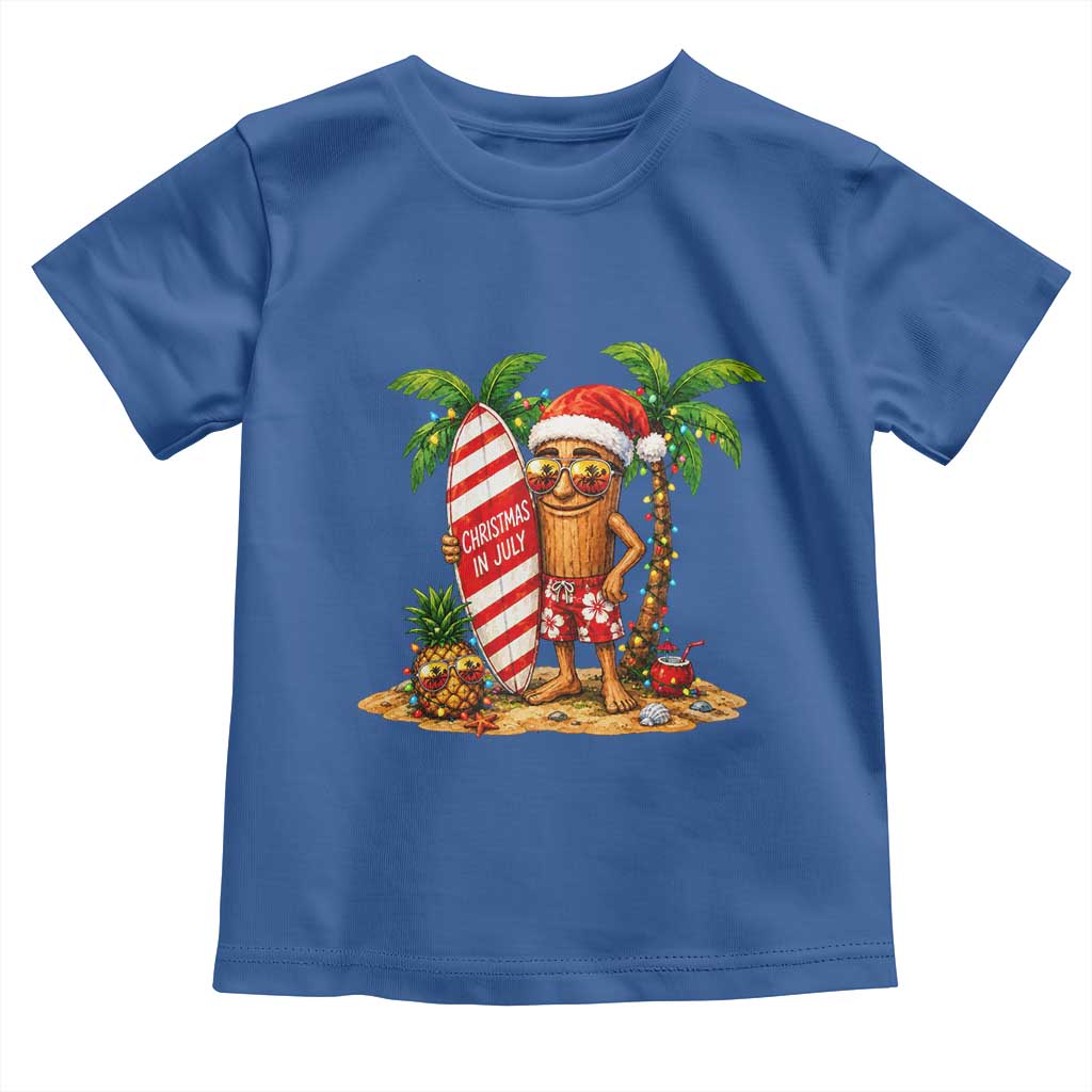 Funny Tung Tung Sahur Christmas In July Toddler T Shirt Beach Party Vacation