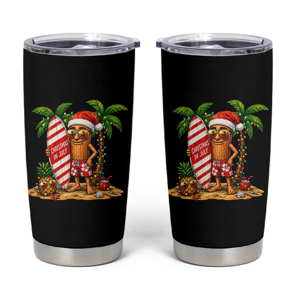 Funny Tung Tung Sahur Christmas In July Tumbler Cup Beach Party Vacation