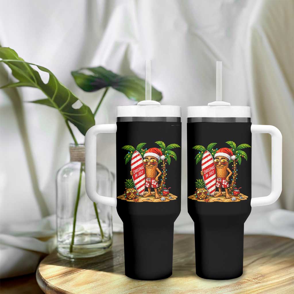 Funny Tung Tung Sahur Christmas In July Tumbler With Handle Beach Party Vacation