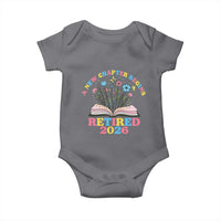 Women Retirement Life Baby Onesie Retired 2026 A New Chapter Begins Floral Book