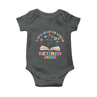 Women Retirement Life Baby Onesie Retired 2026 A New Chapter Begins Floral Book