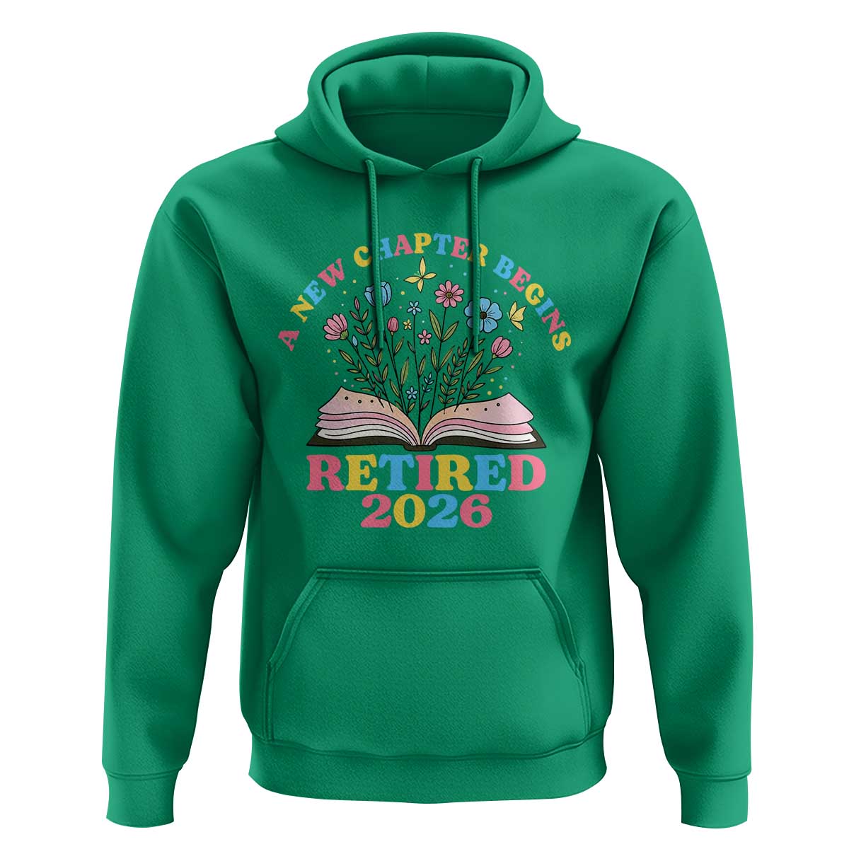 Women Retirement Life Hoodie Retired 2026 A New Chapter Begins Floral Book