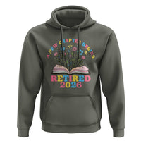 Women Retirement Life Hoodie Retired 2026 A New Chapter Begins Floral Book