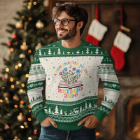 Women Retirement Life Ugly Christmas Sweater Retired 2026 A New Chapter Begins Floral Book