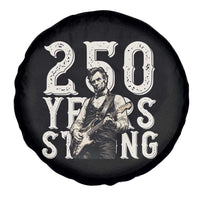 Vintage Abraham Lincoln Playing Guitar Spare Tire Cover 250 Years Strong