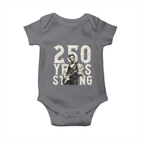 Vintage Abraham Lincoln Playing Guitar Baby Onesie 250 Years Strong