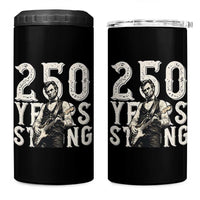 Vintage Abraham Lincoln Playing Guitar 4 in 1 Can Cooler Tumbler 250 Years Strong