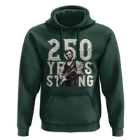 Vintage Abraham Lincoln Playing Guitar Hoodie 250 Years Strong