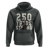 Vintage Abraham Lincoln Playing Guitar Hoodie 250 Years Strong