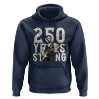 Vintage Abraham Lincoln Playing Guitar Hoodie 250 Years Strong