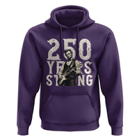 Vintage Abraham Lincoln Playing Guitar Hoodie 250 Years Strong