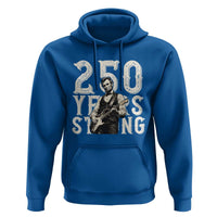 Vintage Abraham Lincoln Playing Guitar Hoodie 250 Years Strong