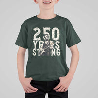 Vintage Abraham Lincoln Playing Guitar T Shirt For Kid 250 Years Strong