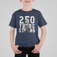 Vintage Abraham Lincoln Playing Guitar T Shirt For Kid 250 Years Strong