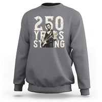 Vintage Abraham Lincoln Playing Guitar Sweatshirt 250 Years Strong