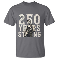 Vintage Abraham Lincoln Playing Guitar T Shirt 250 Years Strong