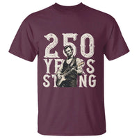 Vintage Abraham Lincoln Playing Guitar T Shirt 250 Years Strong