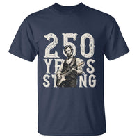 Vintage Abraham Lincoln Playing Guitar T Shirt 250 Years Strong